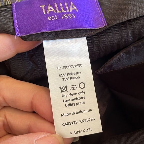 Tallia black polyester/rayon flat front pants - Picture 6 of 6